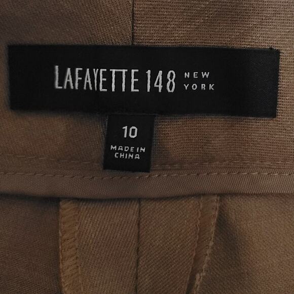 Lafayette 148 New York Brown Irving Wool Trouser, 10,  Classic,  Professional - Picture 8 of 11